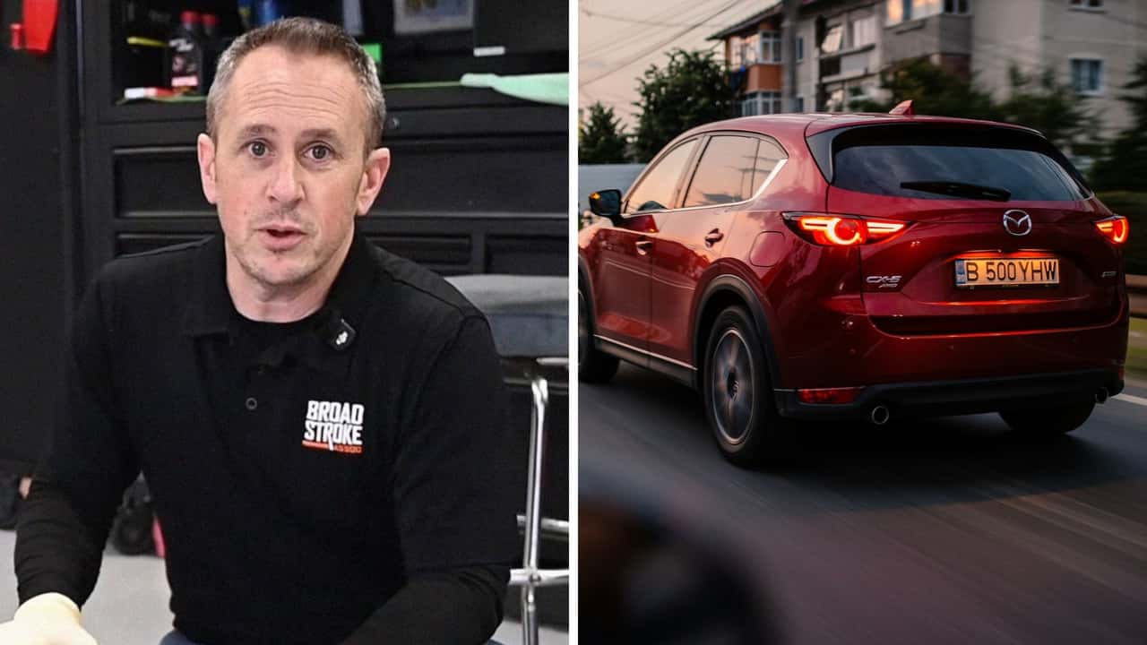 Mechanic Works On Mazda CX-5