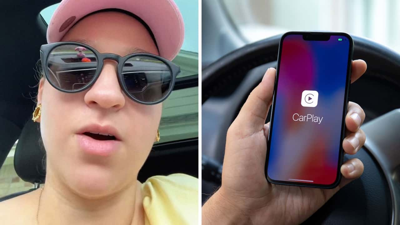 Woman scrolls through her Apple CarPlay years after getting it. Then she realizes there’s a hidden feature that lets you order a Dr. Pepper
