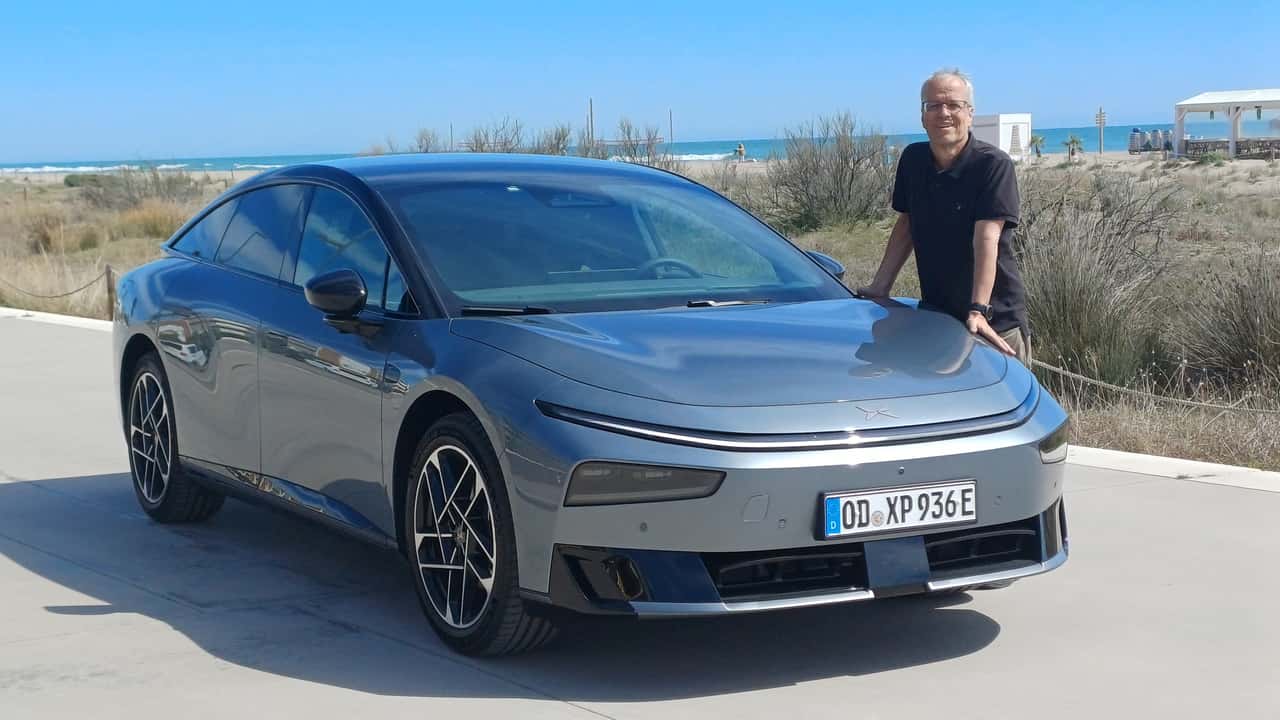 Xpeng P7+ mit Autor Stefan Leichsenring