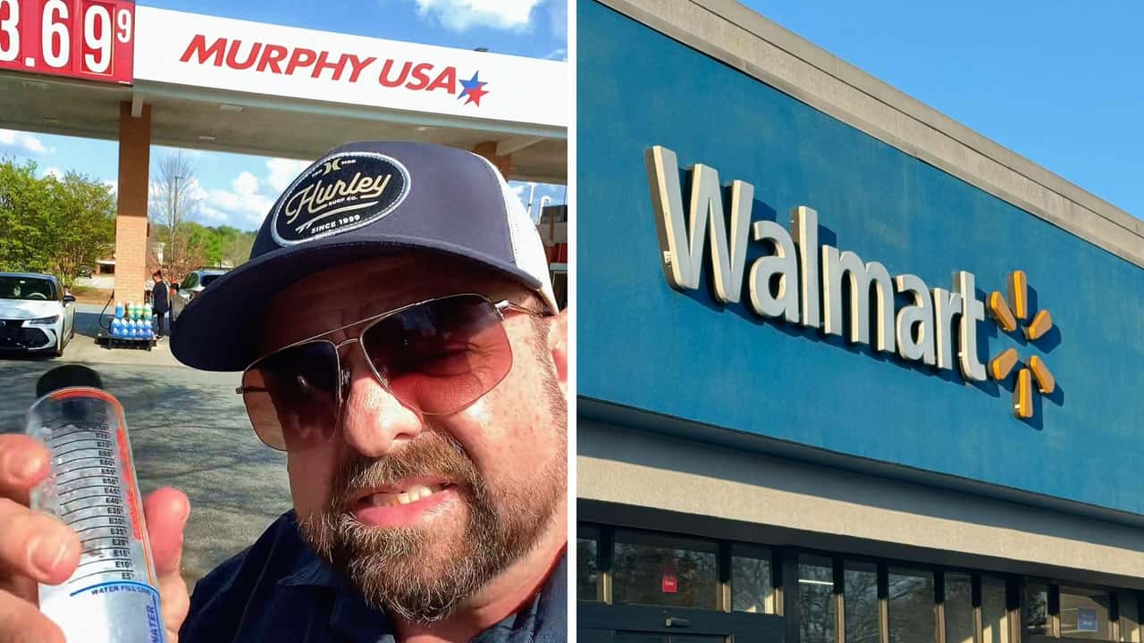 Man Goes To Murphy USA Gas Station At Walmart