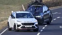 Hyundai Kona N spy photo with no camouflage
