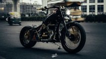 Neev Motorcycles Royal Enfield Queen 500 Bobber - Right Front Angle