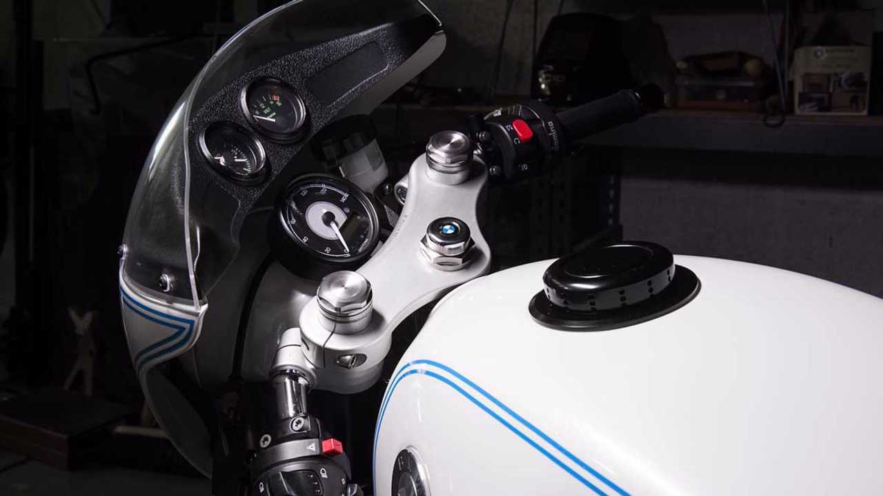BMW R65 Cafe Racer Rear Cockpit