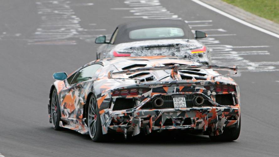 2019 Lamborghini Aventador SV Jota spy shots