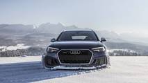 Audi RS4 Avant Navarra Blue at the Tatra Mountains in Poland