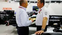 Ron Dennis and Eric Boullier, McLaren