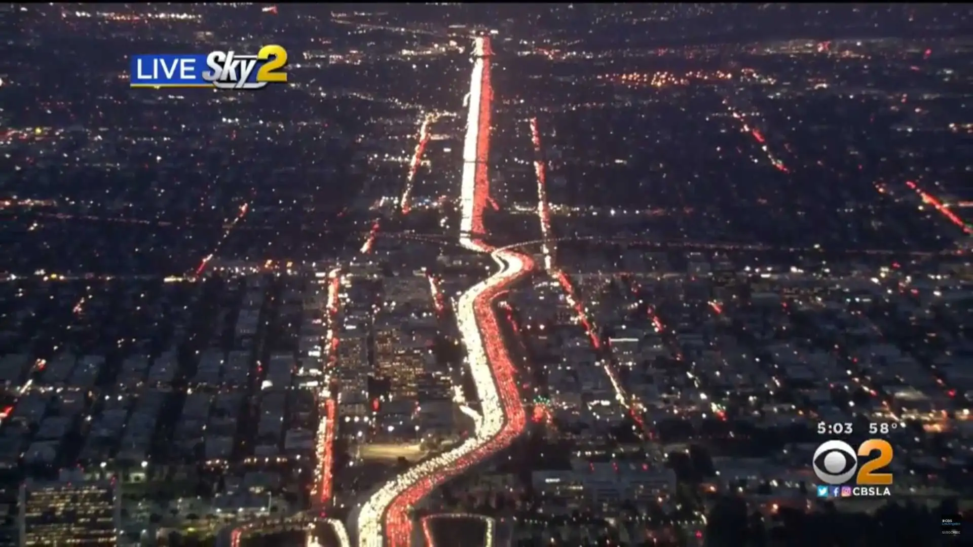 This View Of Thanksgiving Traffic In L.a. Is Unbelievably Depressing