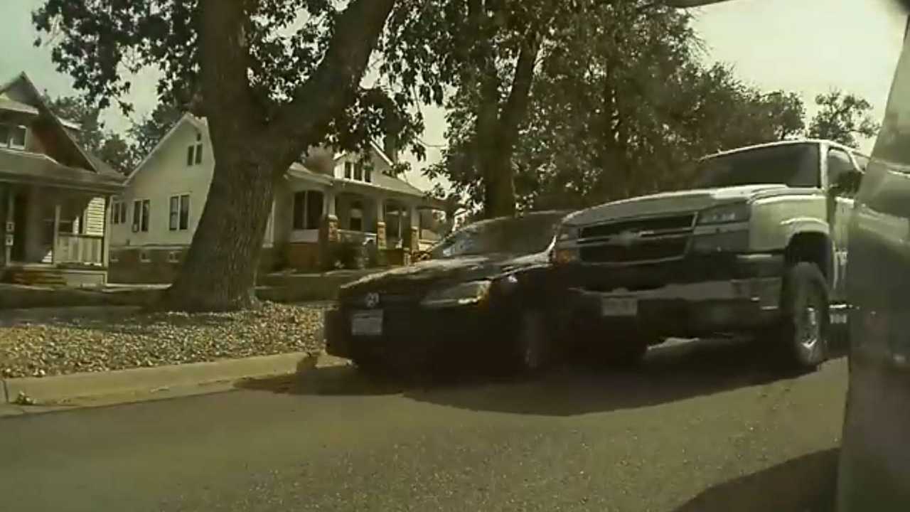 TeslaCam Captures Accident During Lane Change Between Truck And Sedan