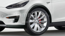 Tesla Model Y, il rendering