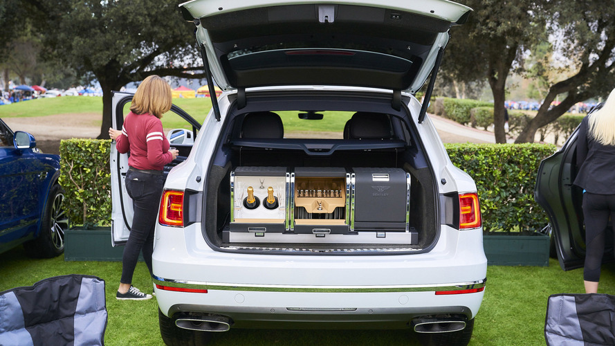 Tailgating in a 2017 Bentley Bentayga