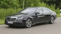 Mercedes S Class facelift spy photo