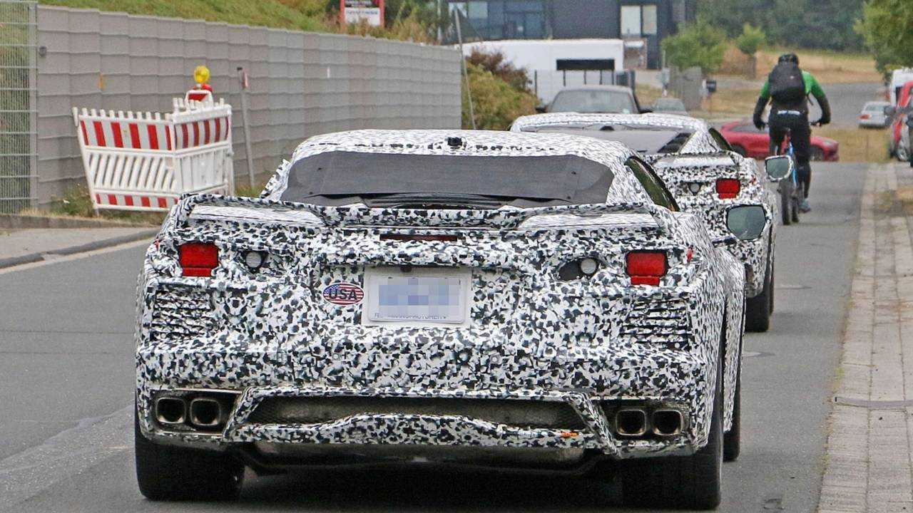 Mid-engined Chevy Corvette spy photo