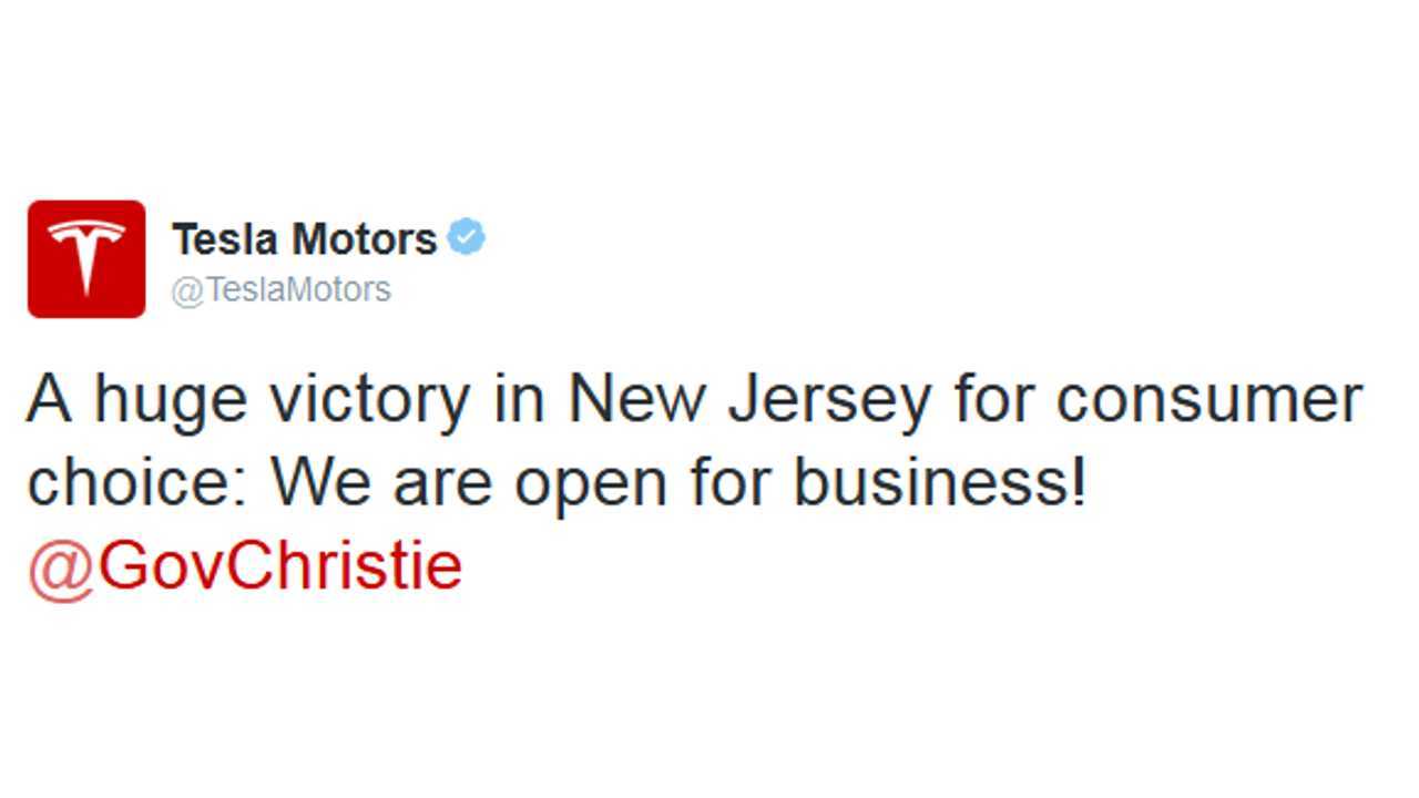 Governor Christie Signs Bill Allowing Direct Sales For Tesla In New Jersey