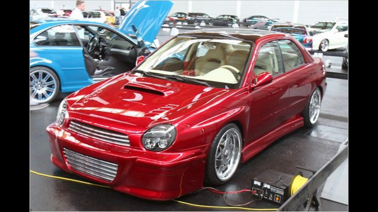 Seltenes Stück: Ein getunter Subaru Impreza der vorletzten Generation