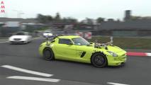 Garip Mercedes-Benz SLS E-Cell test aracı
