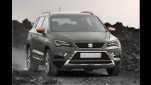SUV auf dem Offroad-Trip