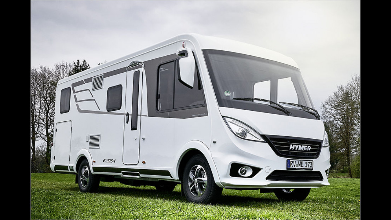 Neue Wohnmobile, neue Wohnwagen