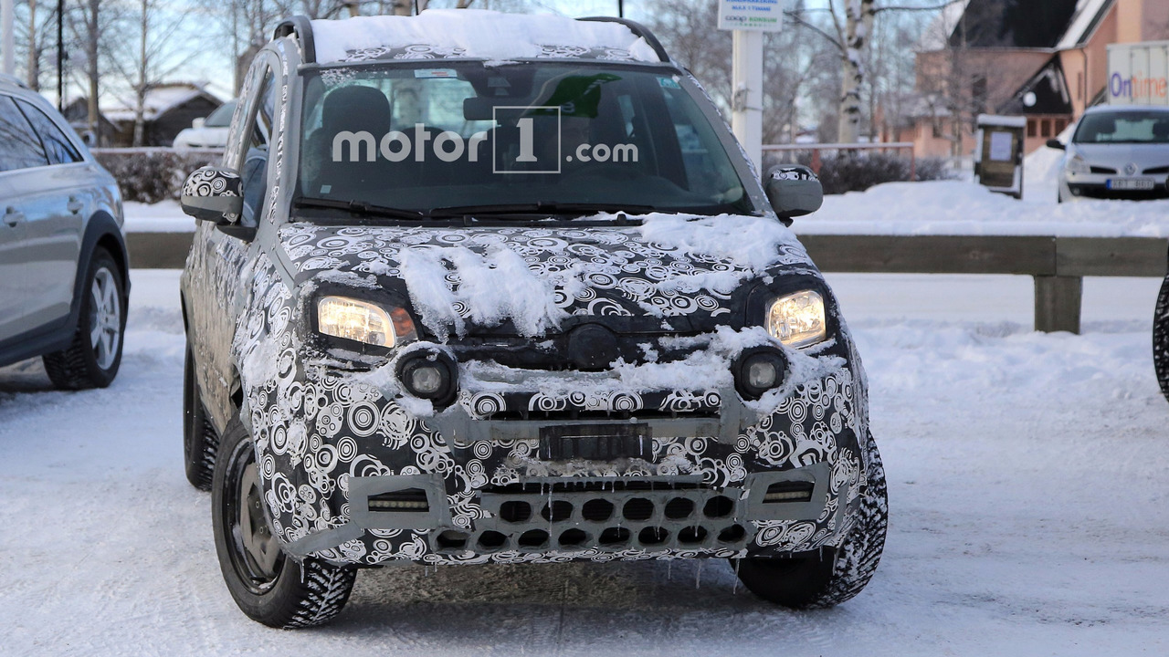 Fiat Panda mule spy photo