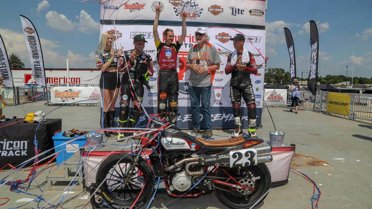 Another podium sweep in the can for Indian.