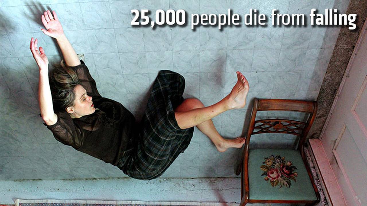 25,000 people die from falling