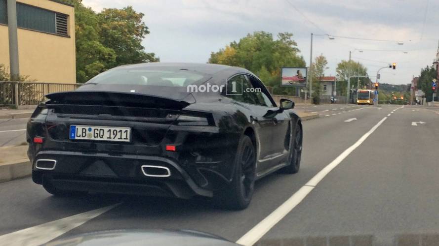 2020 Porsche Mission E spy photo