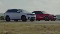 Jeep Grand Cherokee Trackhawk ile BMW X4 M'in Drag Yarışı