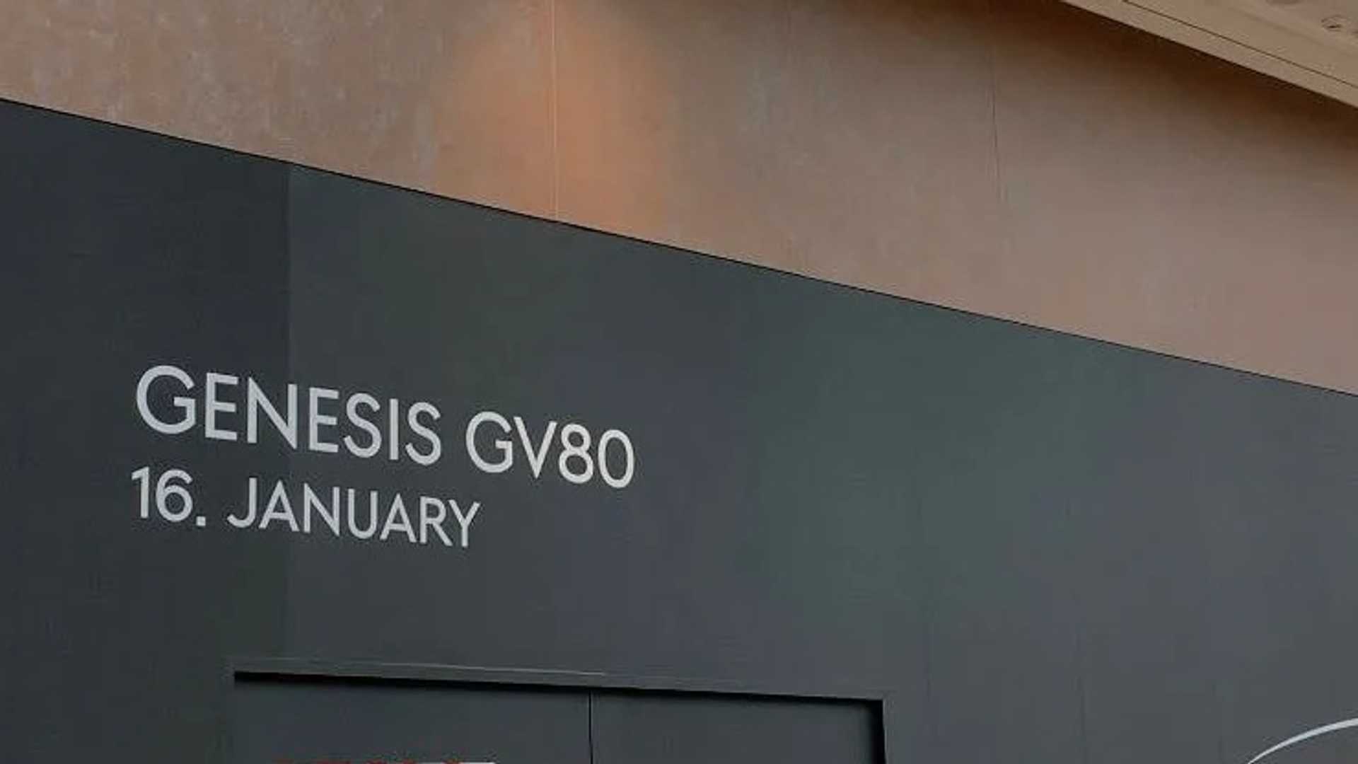 Genesis GV80 Full Reveal Set For January 16