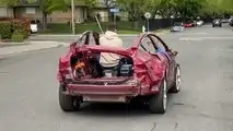 Wrecked Tesla Model 3 Performance