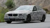 2017 BMW 5-Series plug-in hybrid spy photo