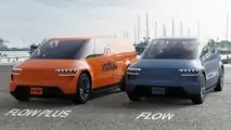 Indigo Flow Plus urban delivery van and Indigo Flow ride-sharing EVs