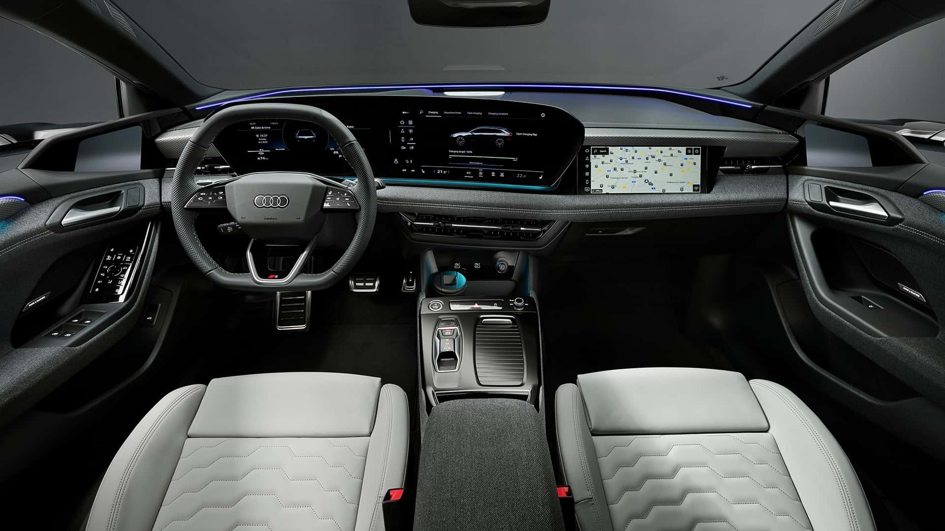 Audi A6 E tron The Interior In Detail