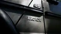 Arcade Sojourn (elektrifizierte G-Klasse): Arcade-Schriftzug an der Seite