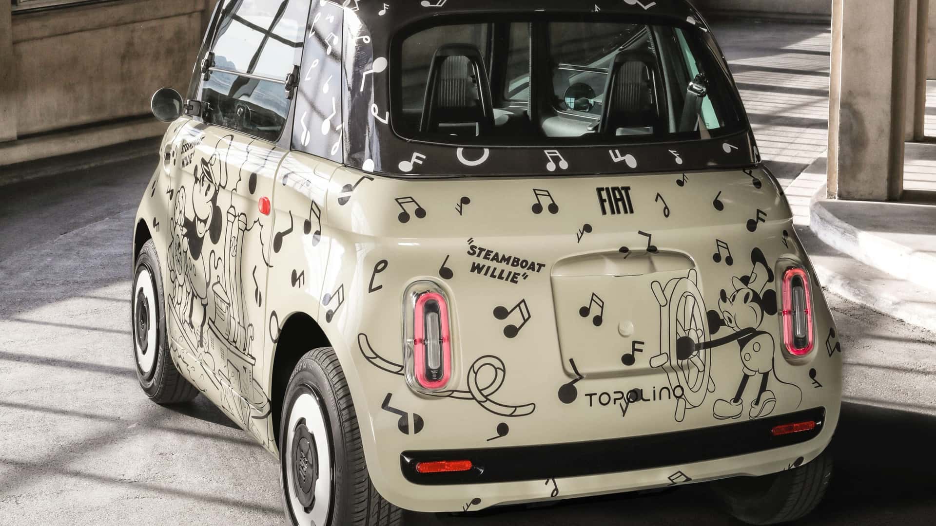 SET Sonnensegel Für Fiat Mickey Mouse Und Fiat DolceVita - Fiat Mickey Mouse