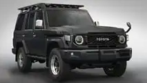 2024 Toyota Land Cruiser 70 in matte black
