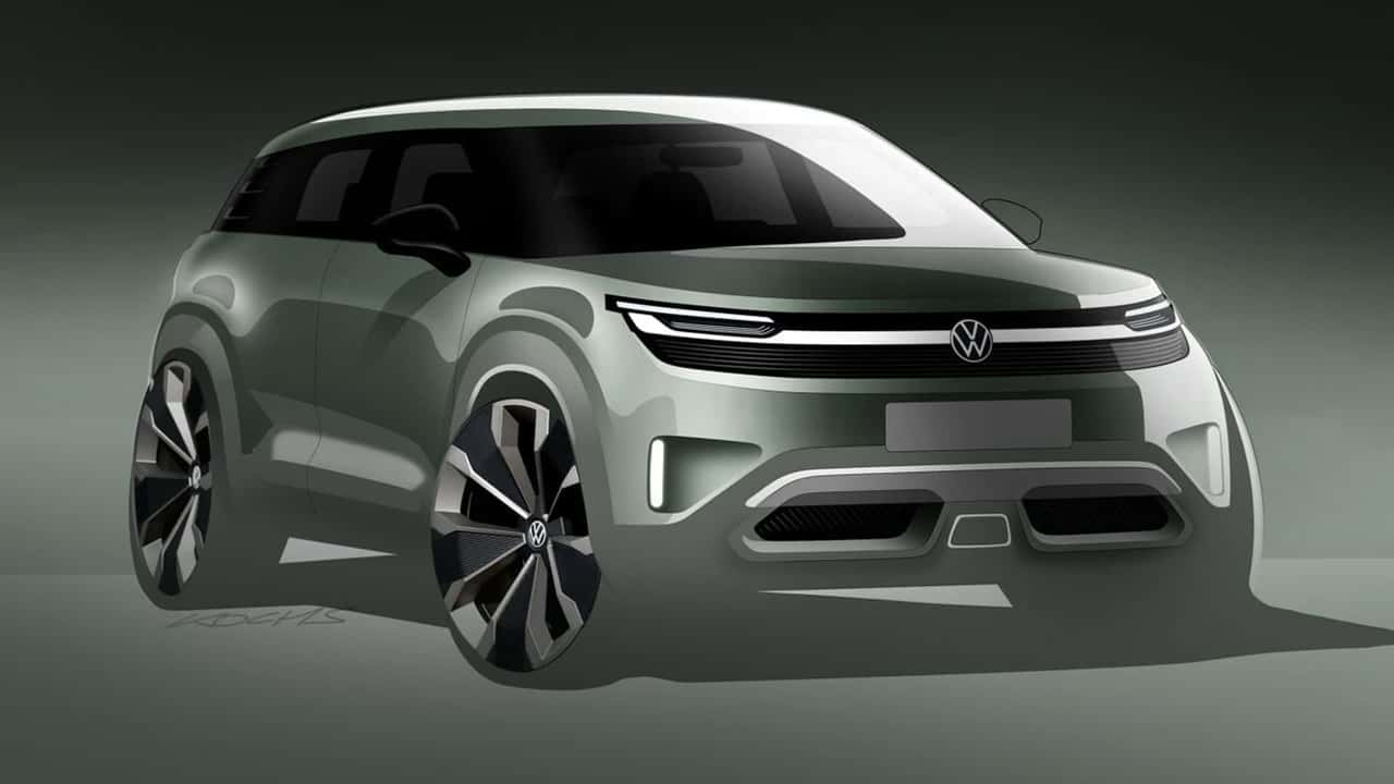 Volkswagen ID. Cross dibujo de diseño