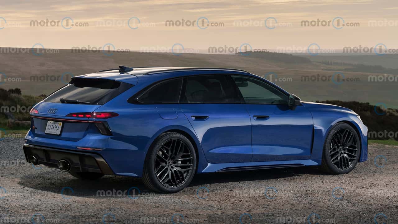 2027 Audi RS6 Avant Rendering by Motor1