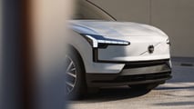 Volvo EX30 (2027) in Crystal White, Dach in Black Stone mit 22-Zöllern