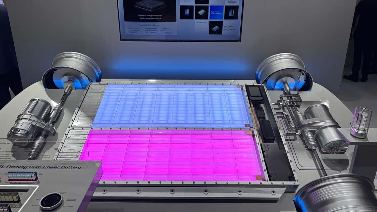 La batteria di un'auto elettrica