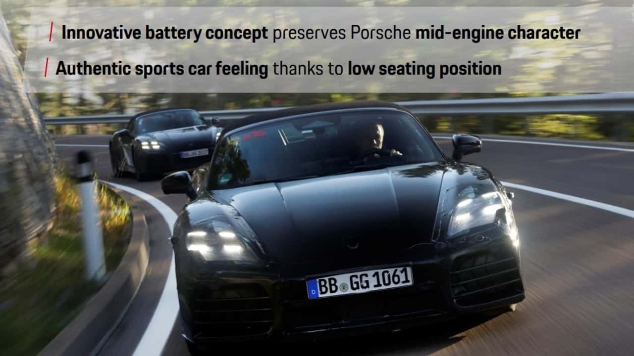 Kolejny samochód sportowy Porsche z akumulatorami w miejscu silnika spalinowego