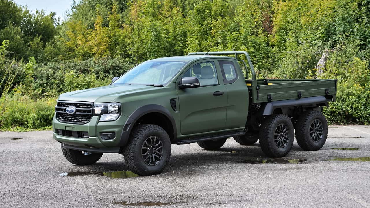 Ford Ranger 6x6, uma invenção para as forças armadas britânicas