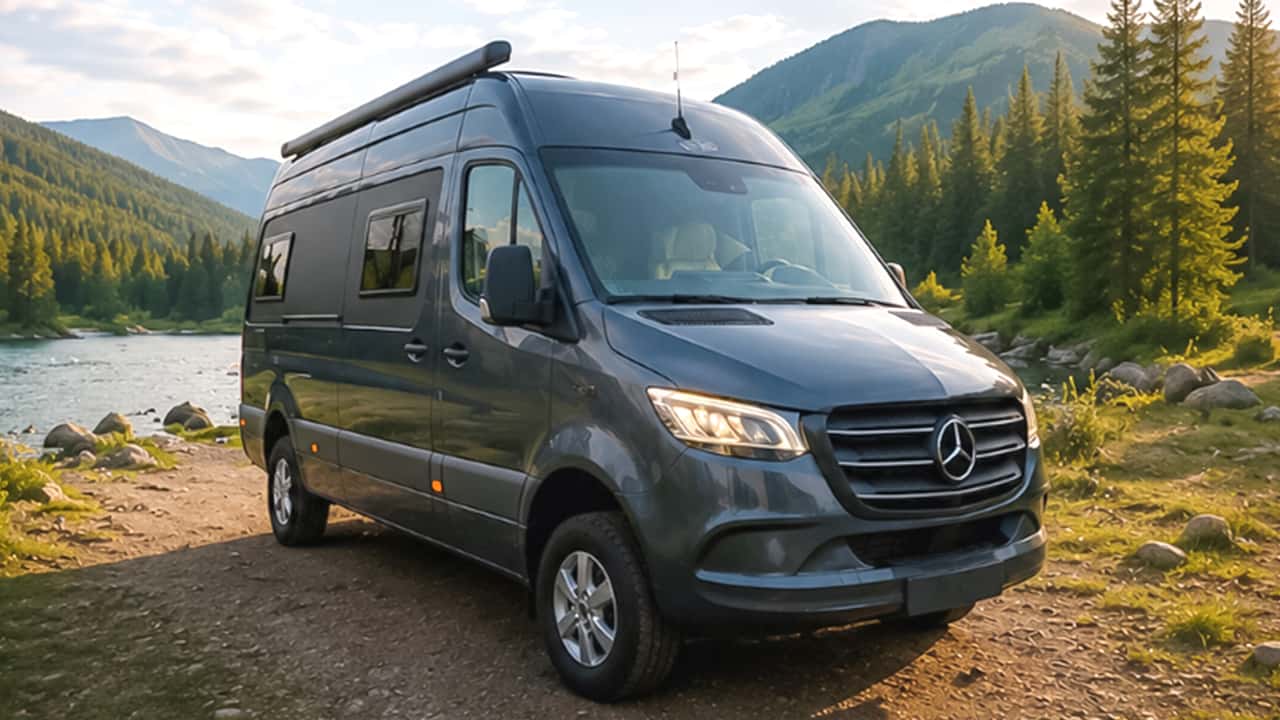 Megamobil Lounge 700 Max (2026): un salón en la parte trasera de una Sprinter