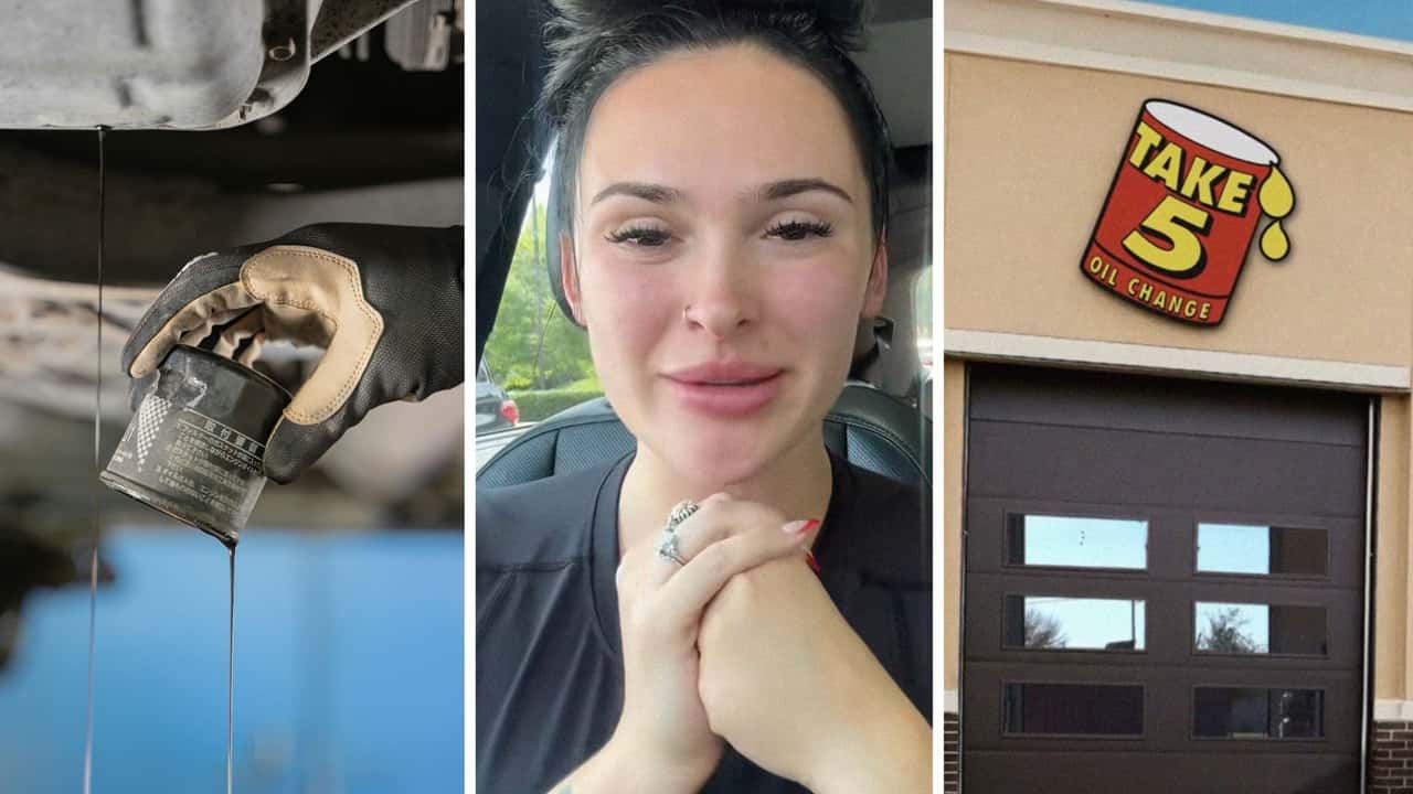Woman waits in line for an hour at Take 5