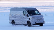 Renault Master Van Front View Spy Photo