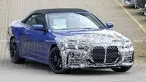 BMW 4er Cabrio Facelift (2023) auf ersten Erlkönigfotos