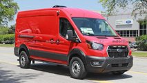 2023 Ford Transit Trail Front View Spy Photo