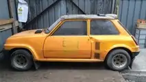 Renault 5 Gordini Turbo abandonado
