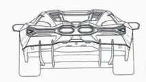 Nuova Lamborghini V12, i disegni tecnici