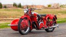 1937 Moto Guzzi GTS 500 with sidecar