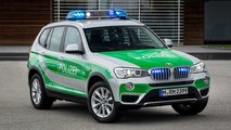 Polizeiautos in Deutschland. BMW X3