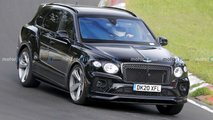 Bentley Bentayga Black Edition Spy Shots elülső szög